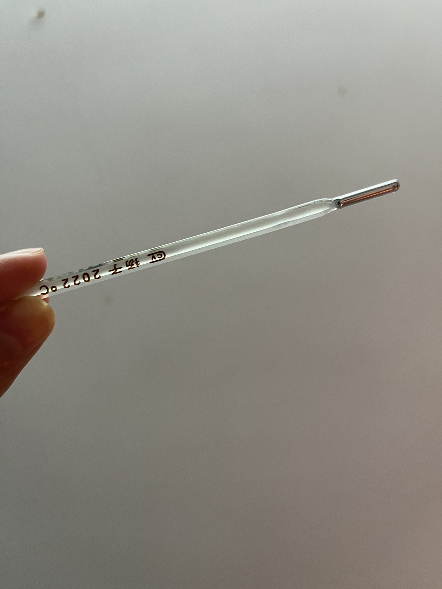 水银温度计 在京东新买的水银温度计,为什么我这个里面没有那条水银线