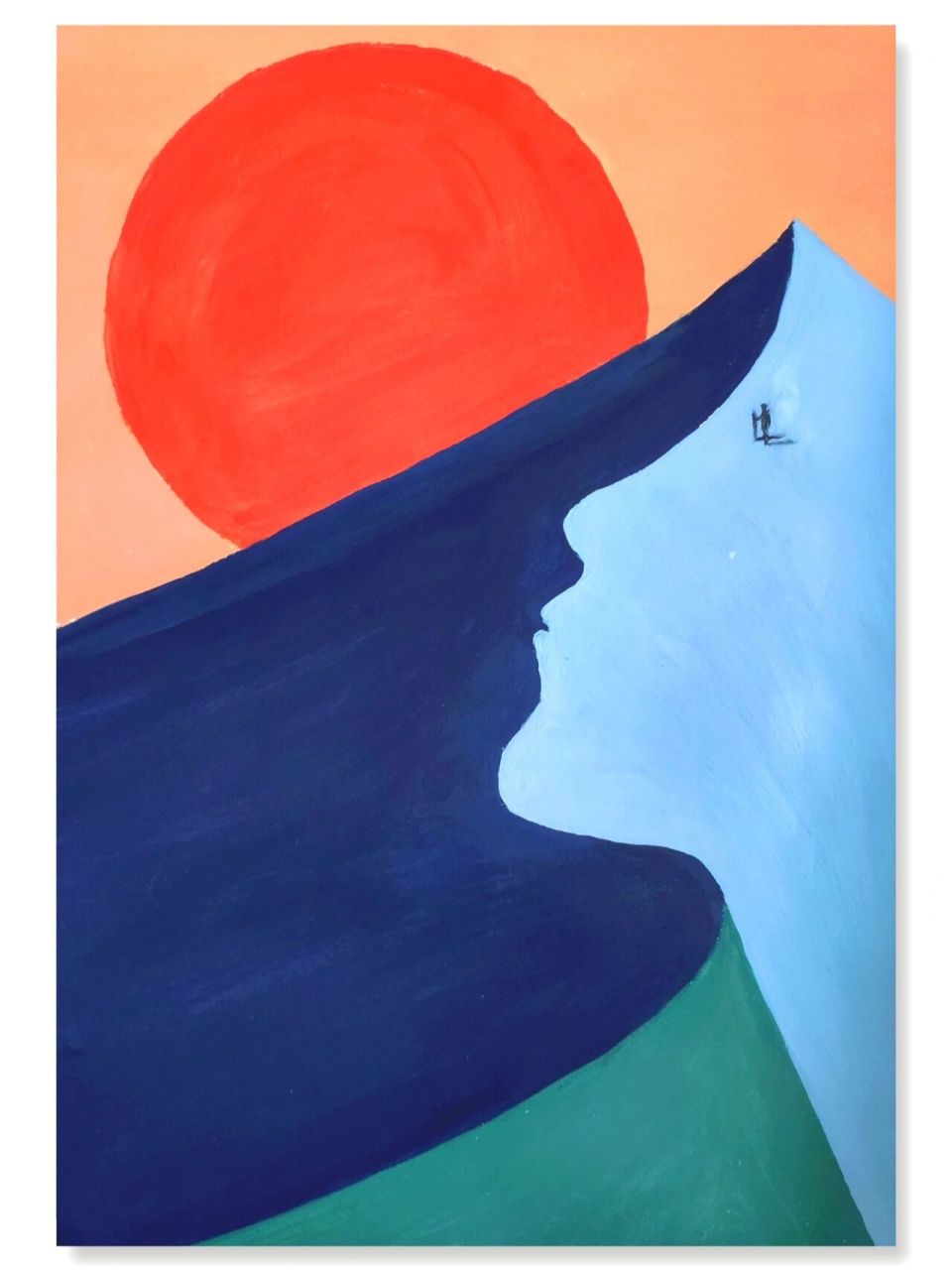 水粉画Ⅰ装饰画 以后一定要把需要的颜色调够 学程记录