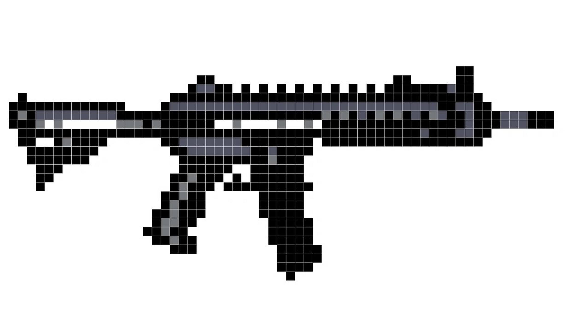 像素画|步枪之王m41693 大吉大利,今晚吃鸡!