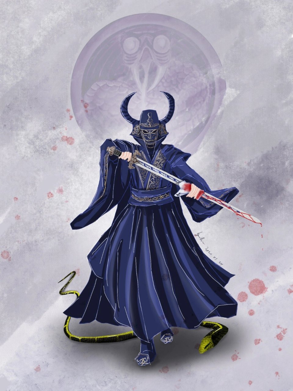 剑灵虎敬晖 摸一个蝮蛇虎子,作为蛇灵老三,带一兜子手绢擦剑很正常吧