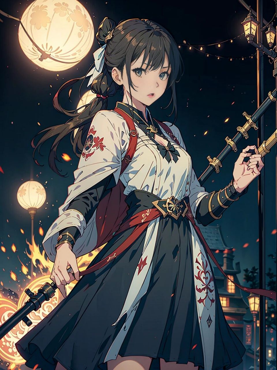 战斗少女小林 #动漫壁纸# #插画师分享# #二次元动漫壁纸# #插画师