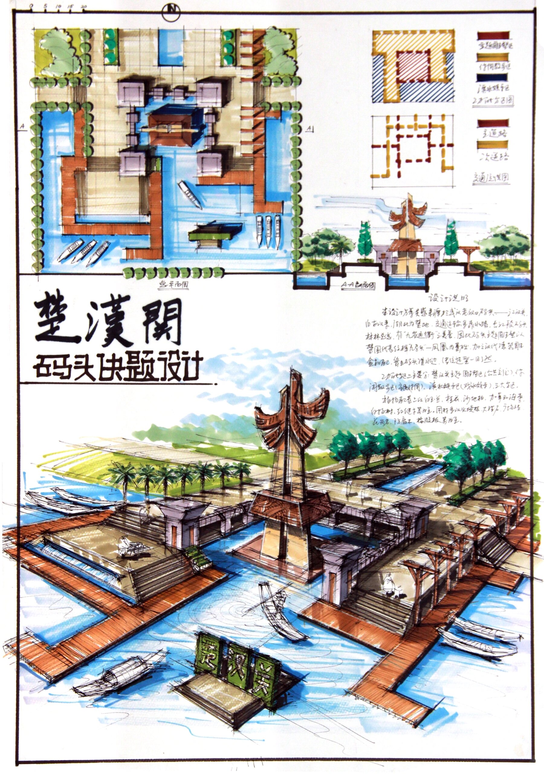 环境设计景观设计考研手绘快题优秀作品分享