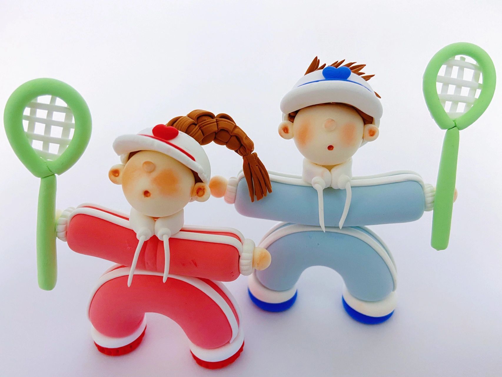 粘土小人|运动风小情侣