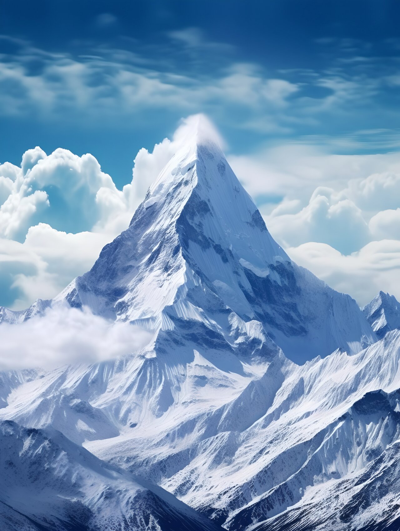 冬季雪山背景图丨自然景观丨图片分享