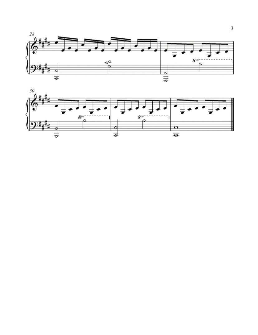 【collapsing world】钢琴谱🎹 《崩溃的世界》精简版钢琴谱来啦