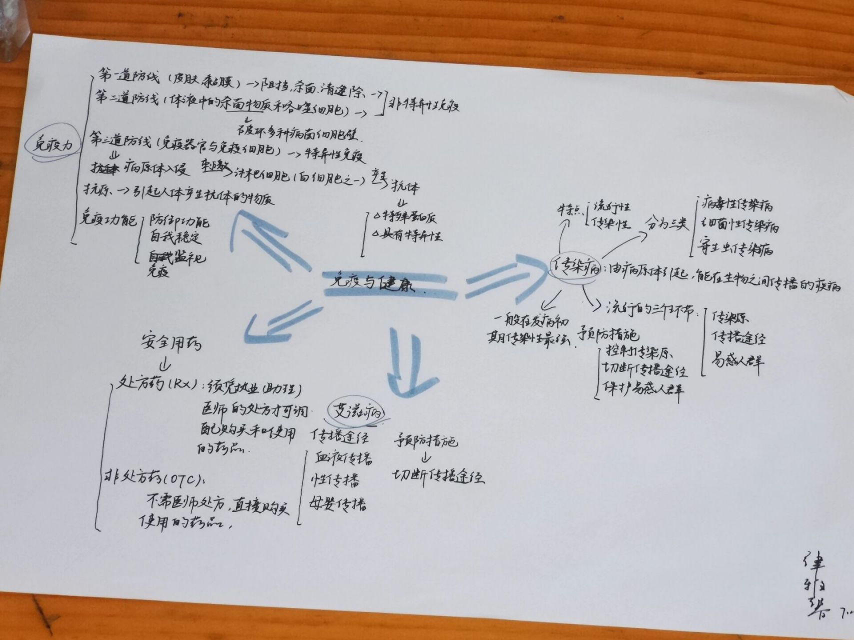 生物免疫调节思维导图图片