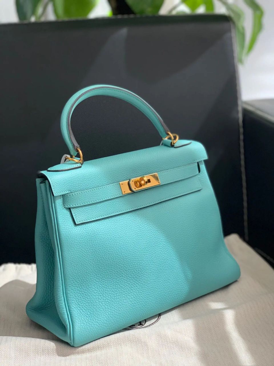 89215爱马仕togo皮kelly28 爱马仕togo皮kelly28马卡龙色金扣98新