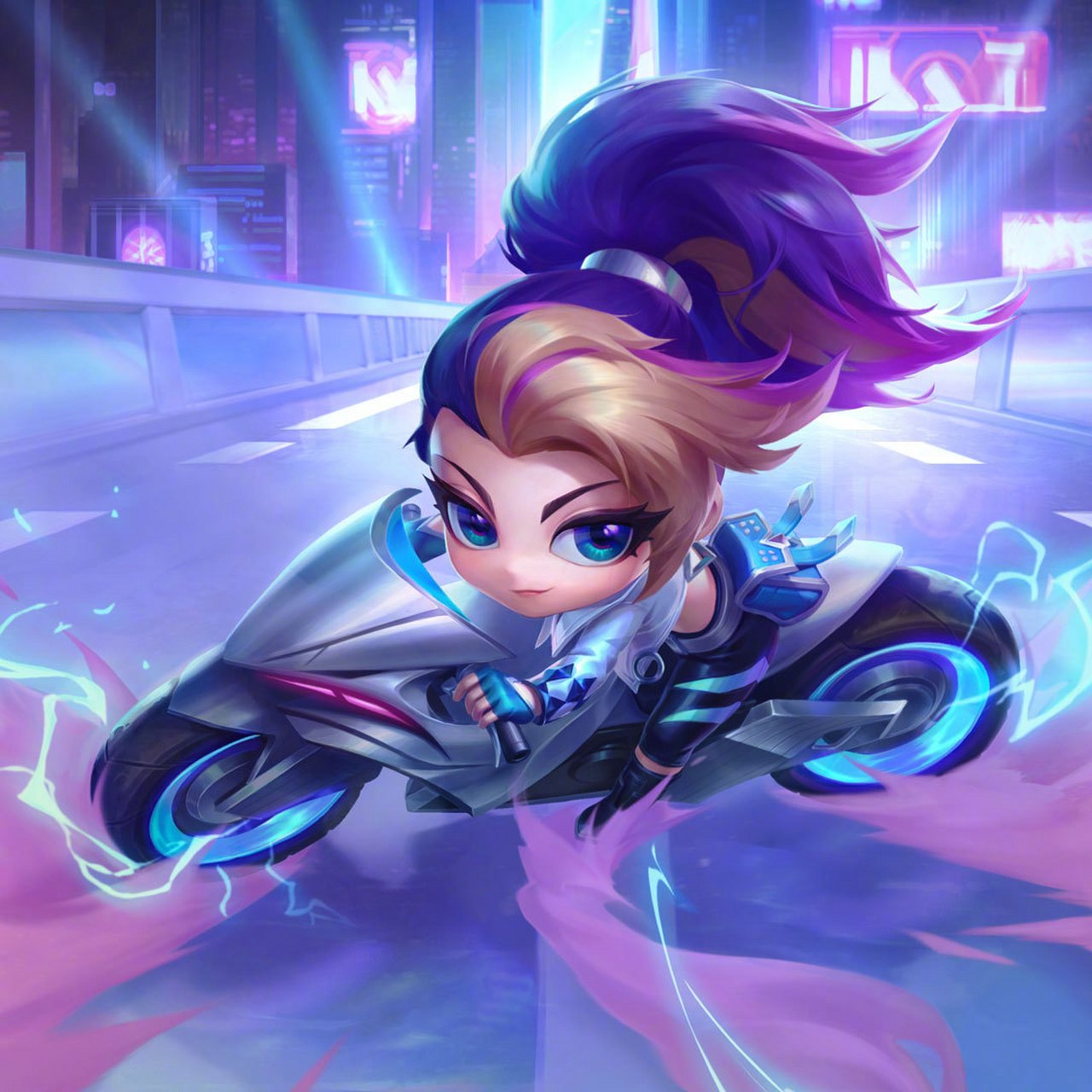 云顶之弈s10#【云顶s10 小小英雄原画】 小小阿卡丽 k/da all out