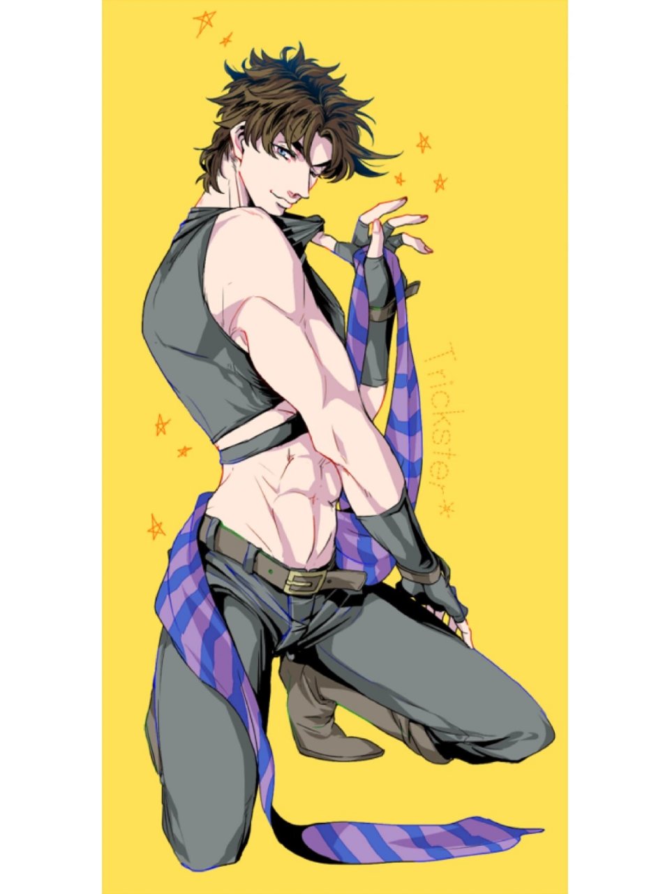 二乔壁纸 乔瑟夫乔斯达 jojo的奇妙冒险 最近收藏的一些二乔壁纸嘿嘿