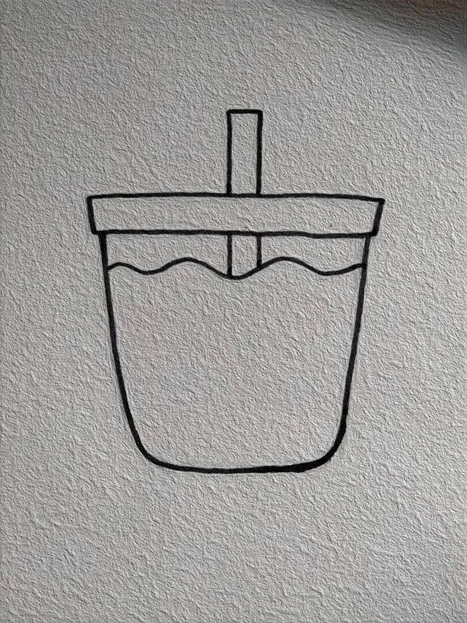简笔画教程哦——奶茶也可以画的很可爱