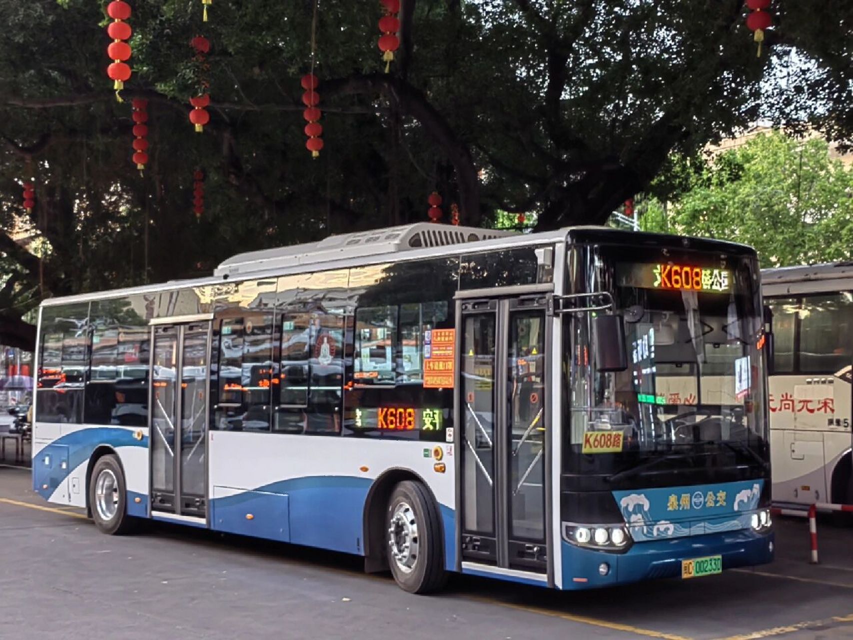泉州公交k608路 近期开通泉州文化宫到安平桥的线路,全线共20部十米纯