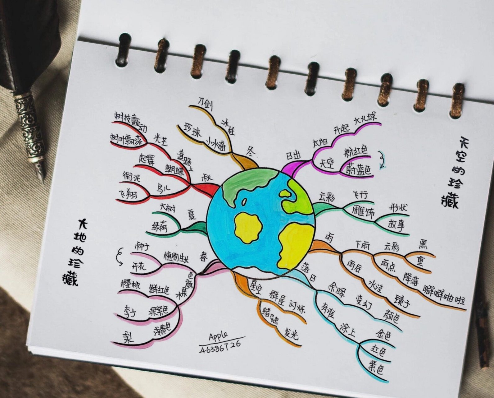 小学生思维导图|3年级下|我们奇妙的世界          三年级下,第22课