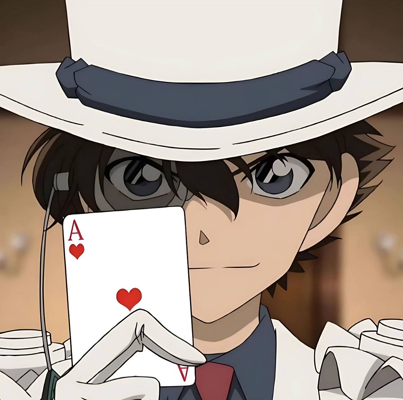 名侦探柯南手绘经典怪盗基德头像 p1是原图噢