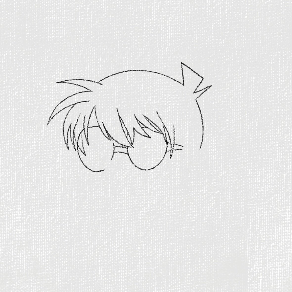 柯南简笔画教程