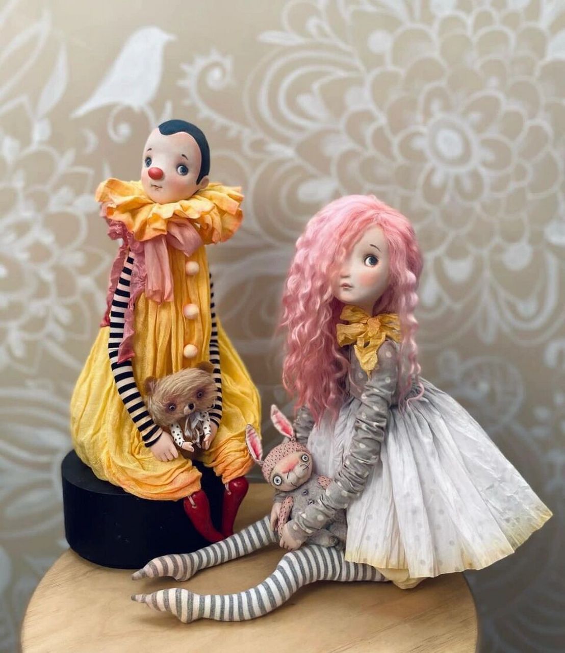 超可爱诙谐手作小丑娃娃03捏捏大圆鼻子!