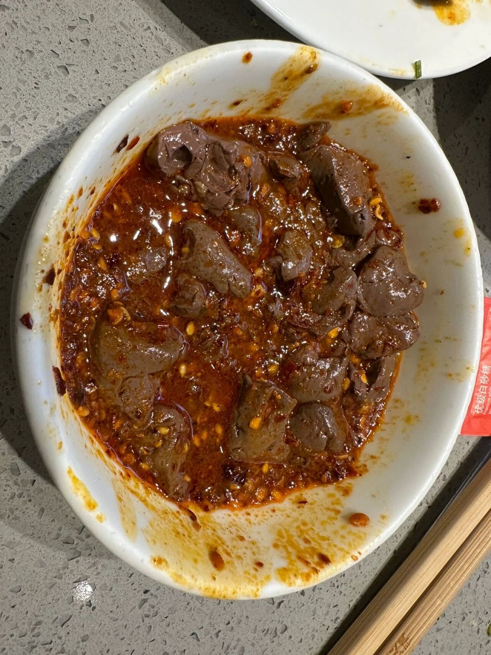 海底捞鲜鸭血 吃法 一勺干辣椒  辣锅避油半勺汤 任何人不吃我都会