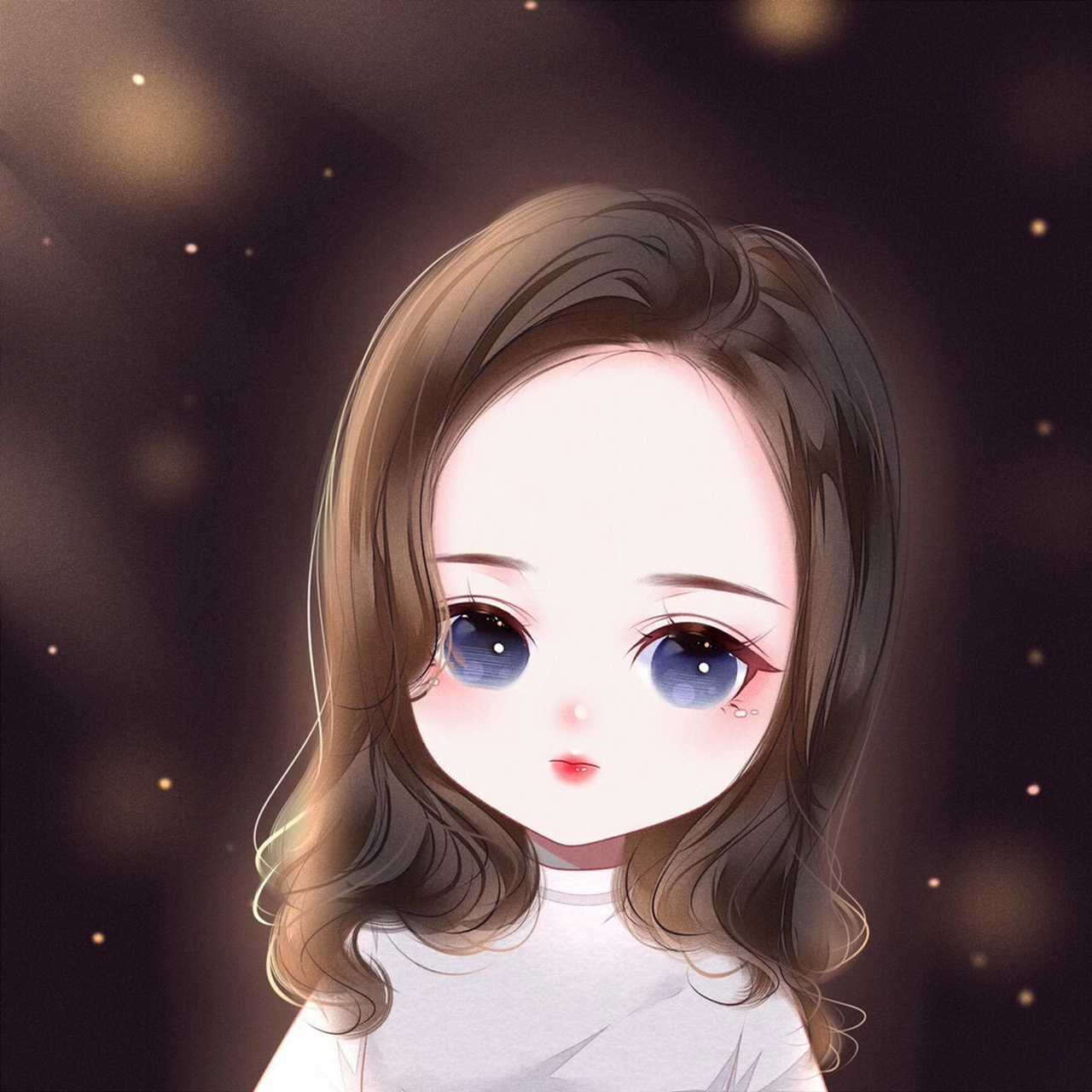 可爱的女生卡通头像 93送给自己的好运手绘头像,换个头像,让自己的