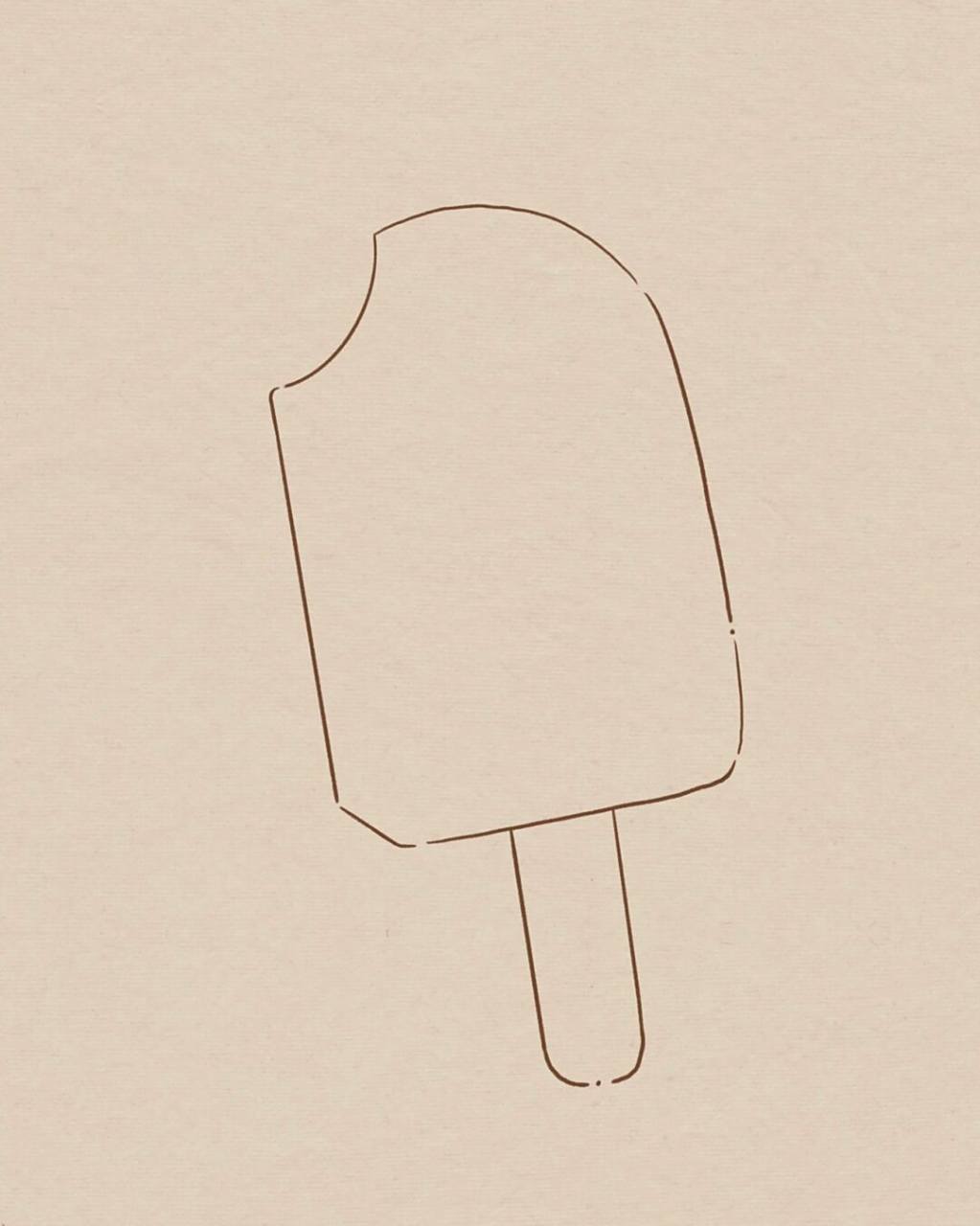 云朵冰棍简笔画|附过程 临摹 #画个简笔画# #简笔画教程# #画画# #简