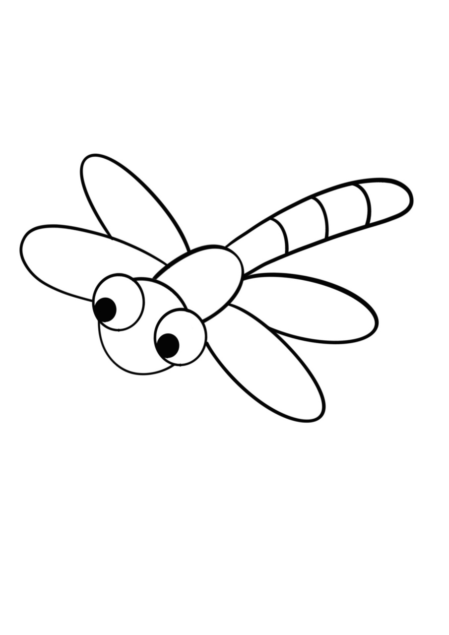简单的小蜻蜓怎么画图片