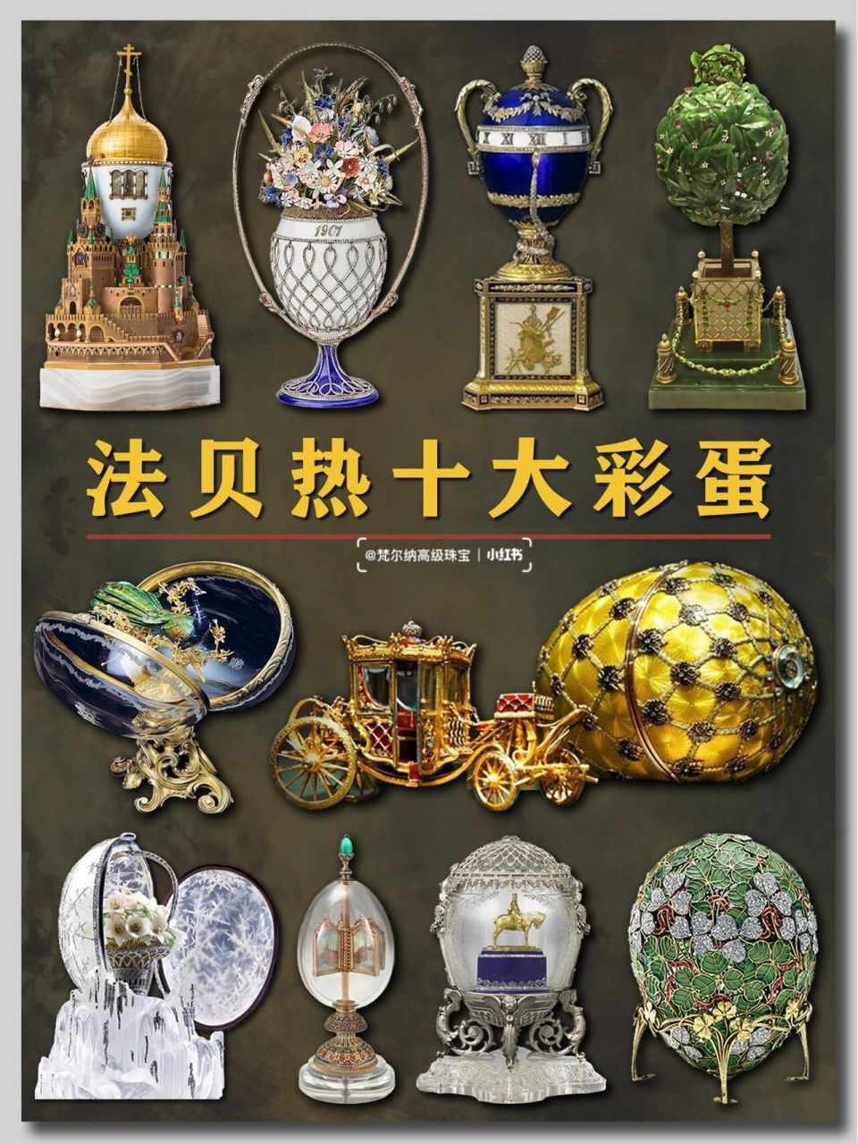 珠宝科普98|法贝热91大彩蛋汇总一览 - 法贝热彩蛋个个都是精品没