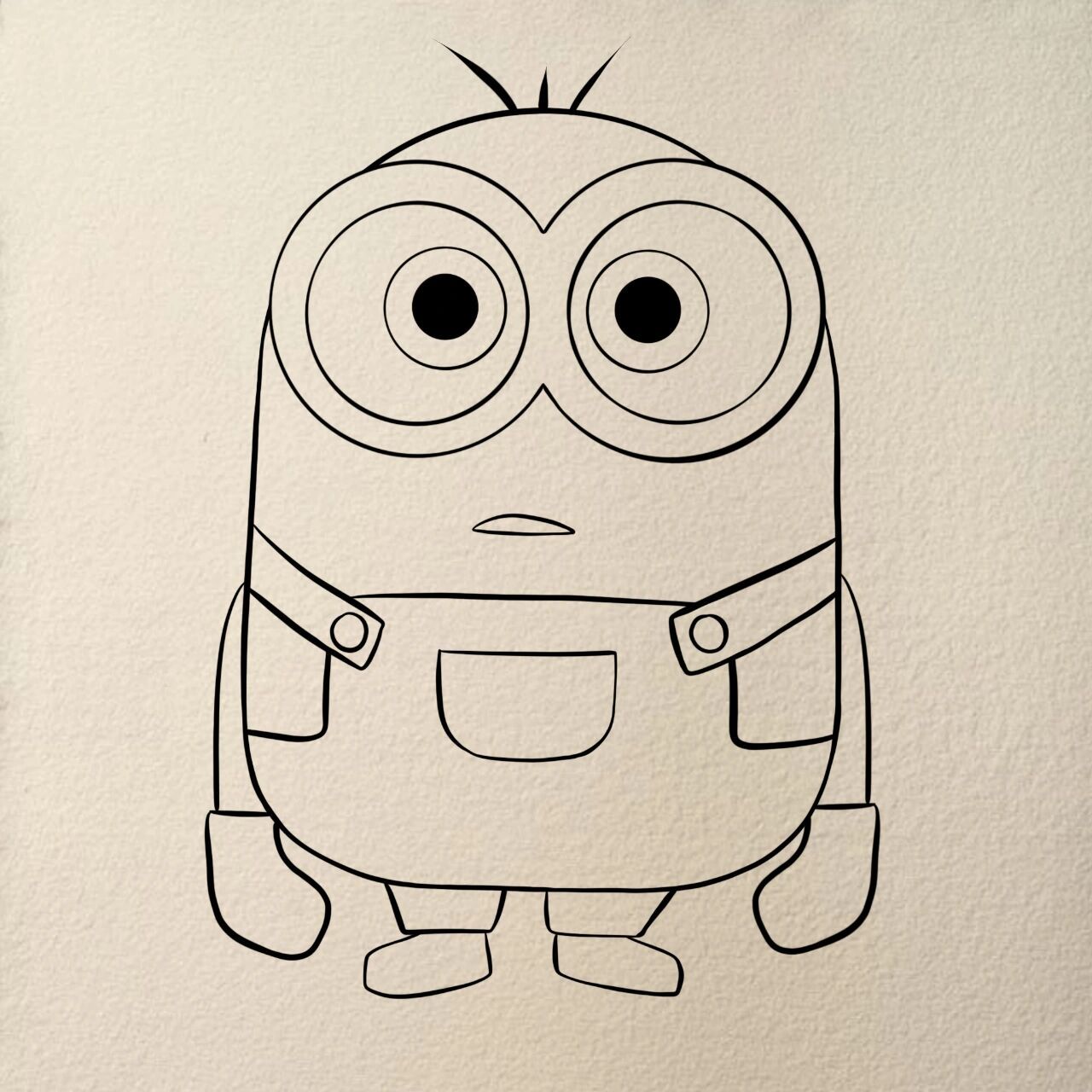 简笔画7815小黄人7815  "生活有时候就是这样不尽人意,我们