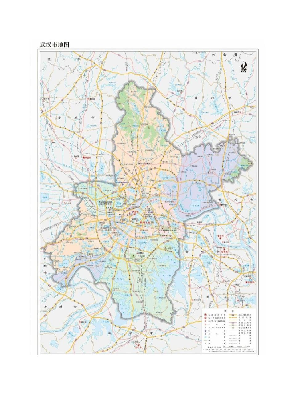 新版地图是一个"地图包":不仅有武汉市地图,武汉市中心城区地图,还