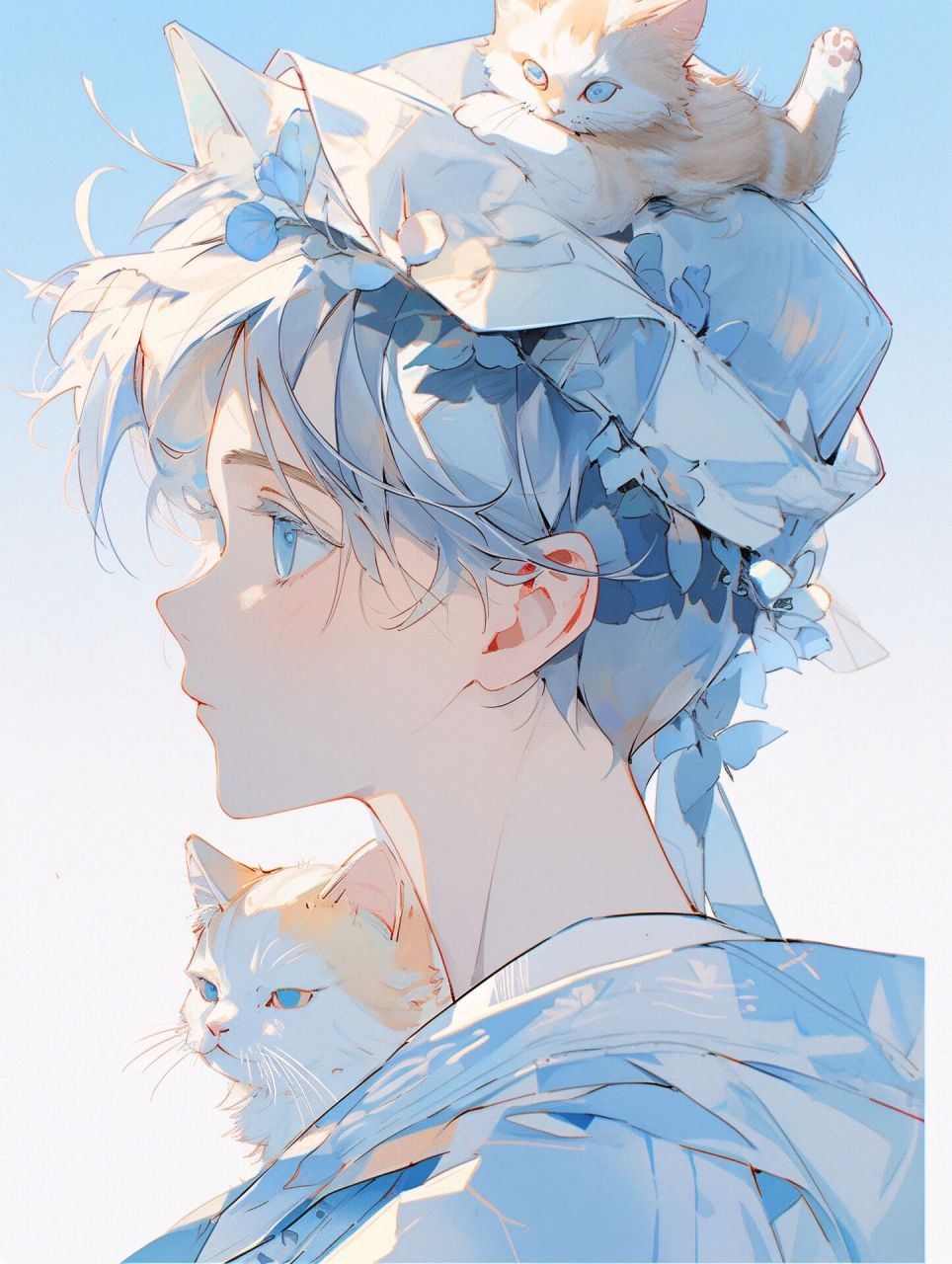 猫咪男生头像|给夏日续上一杯养猫男