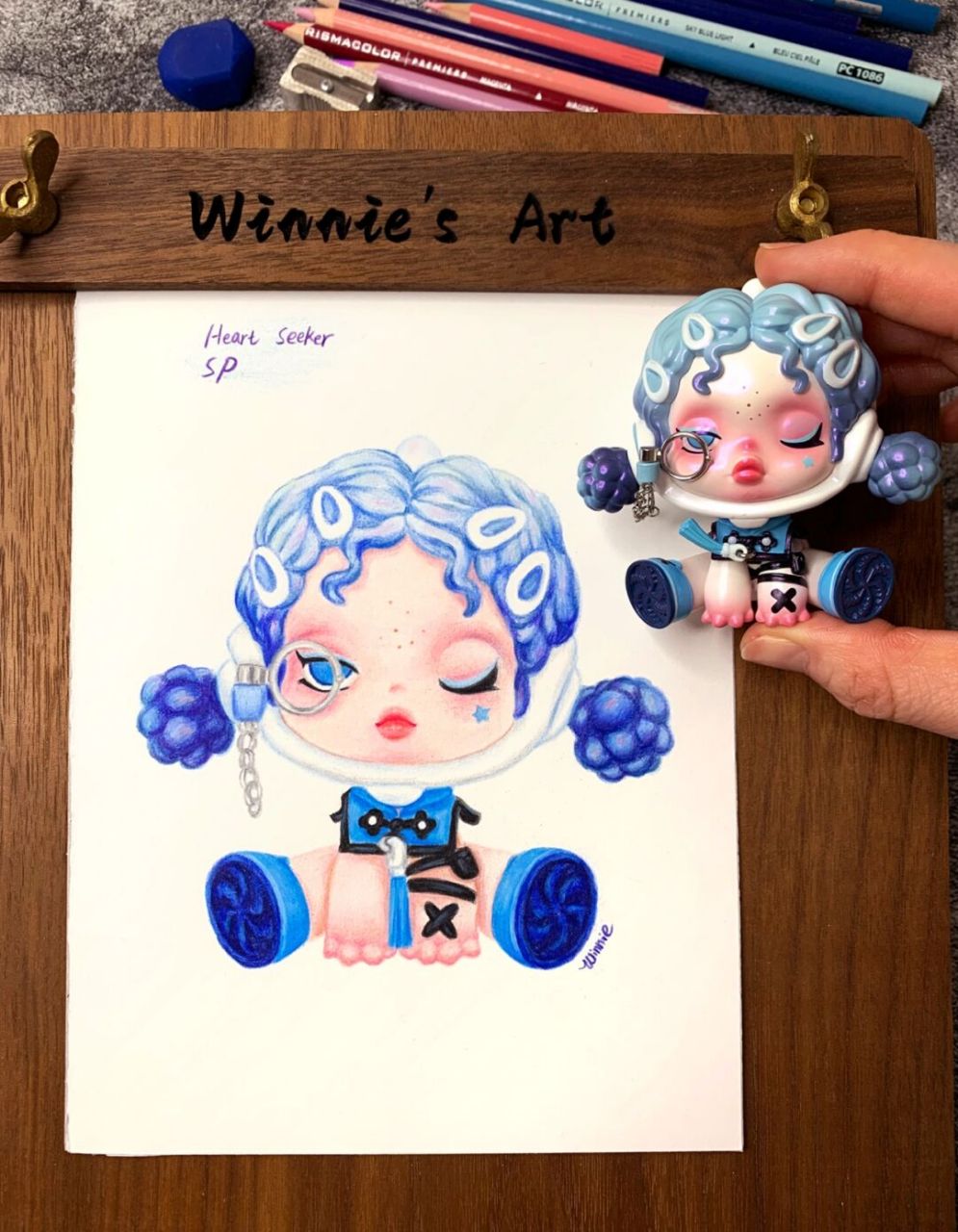 【手绘彩铅盲盒】sp5代夜之城心灵捕者/附线稿 老规矩:完整绘画过程