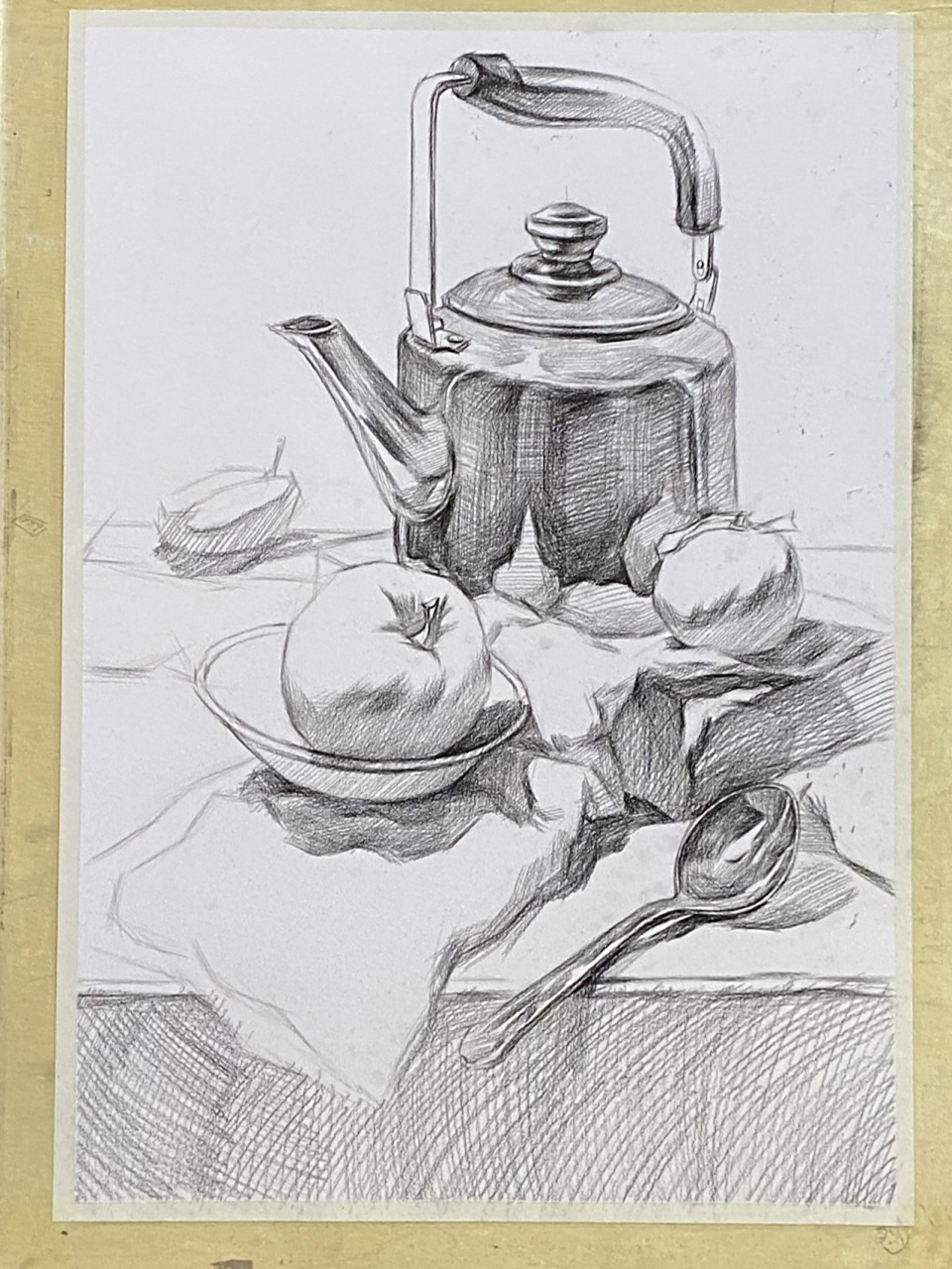 静物素描步骤图写生.