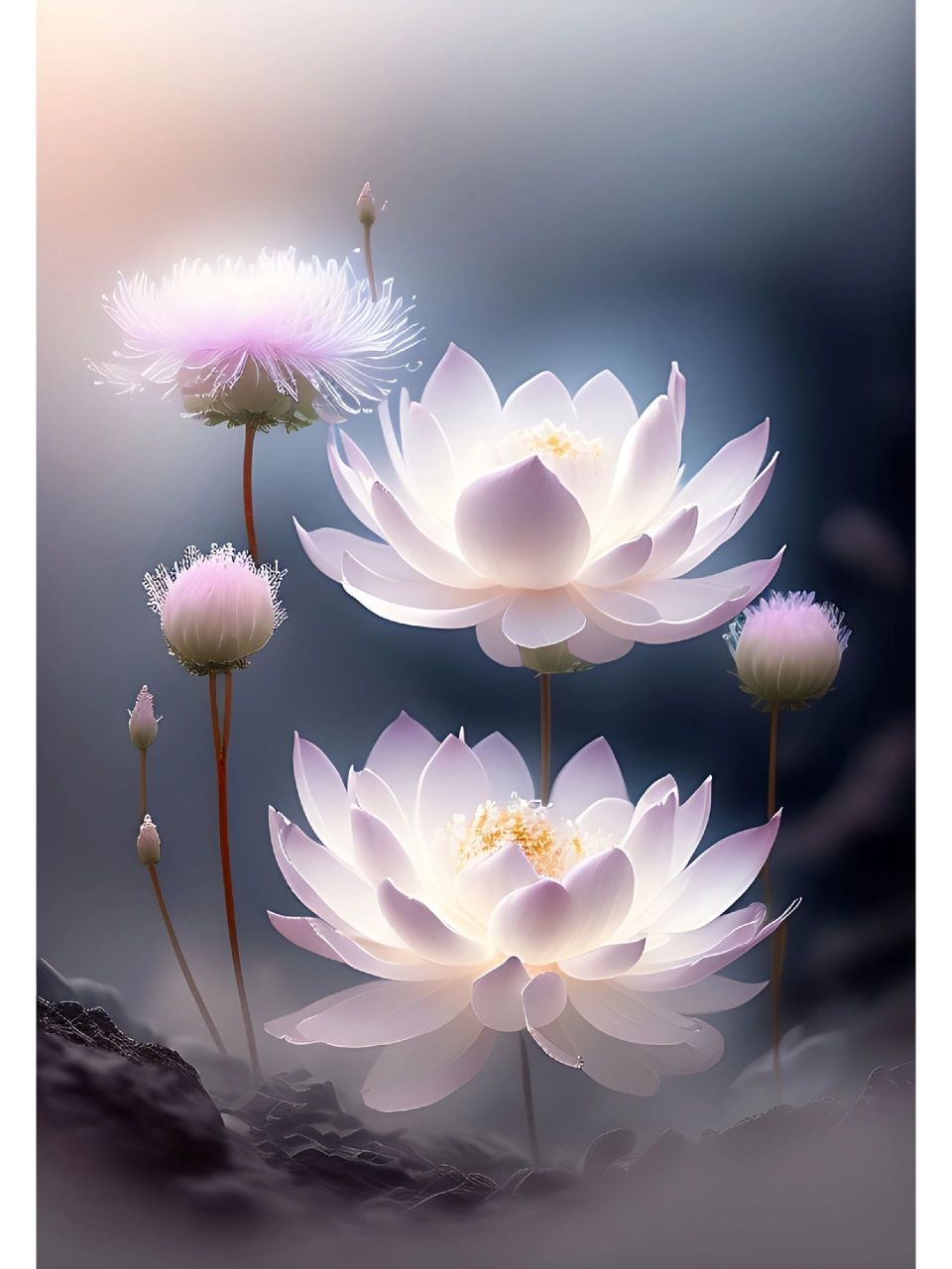 雪莲花花语 顽强,高贵,吉祥,圣洁!象征着坚韧与希望.