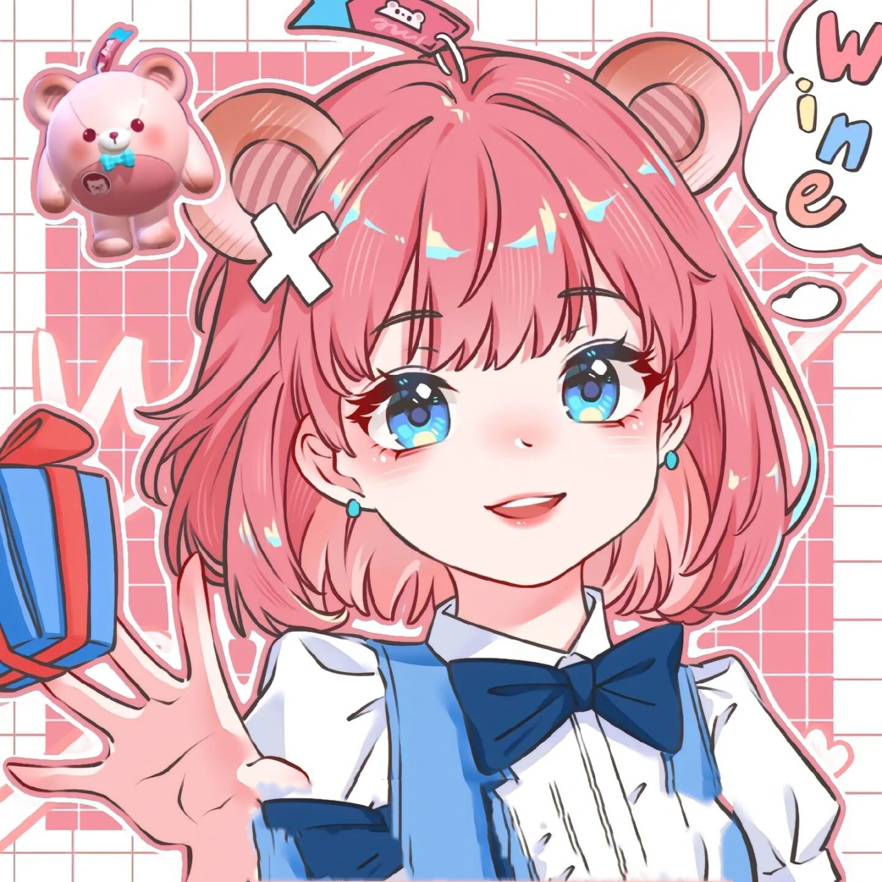 蛋仔拟人头像～原创:wine有酒