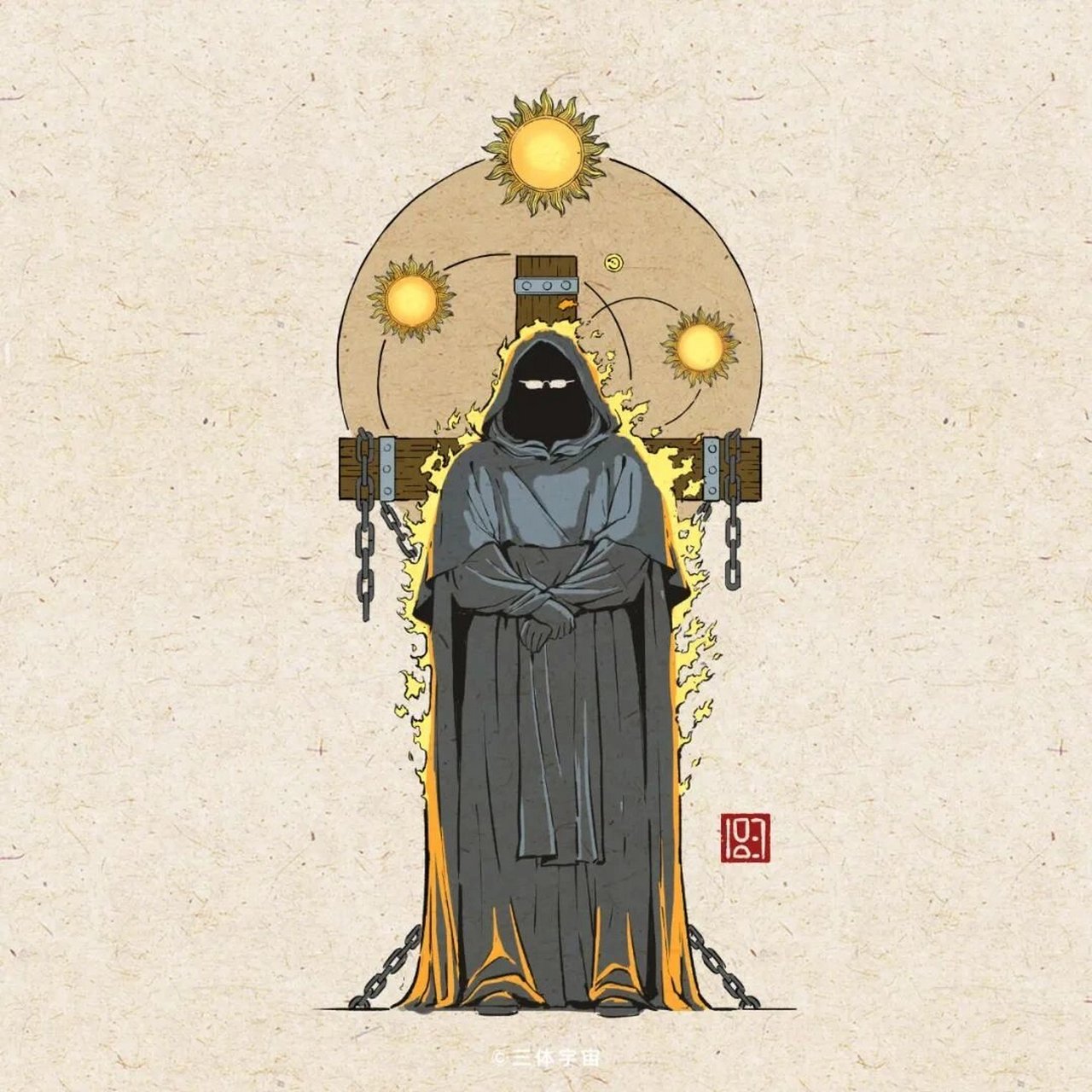 三体头像 换上这个头像,谁还分得清你跟三体人?