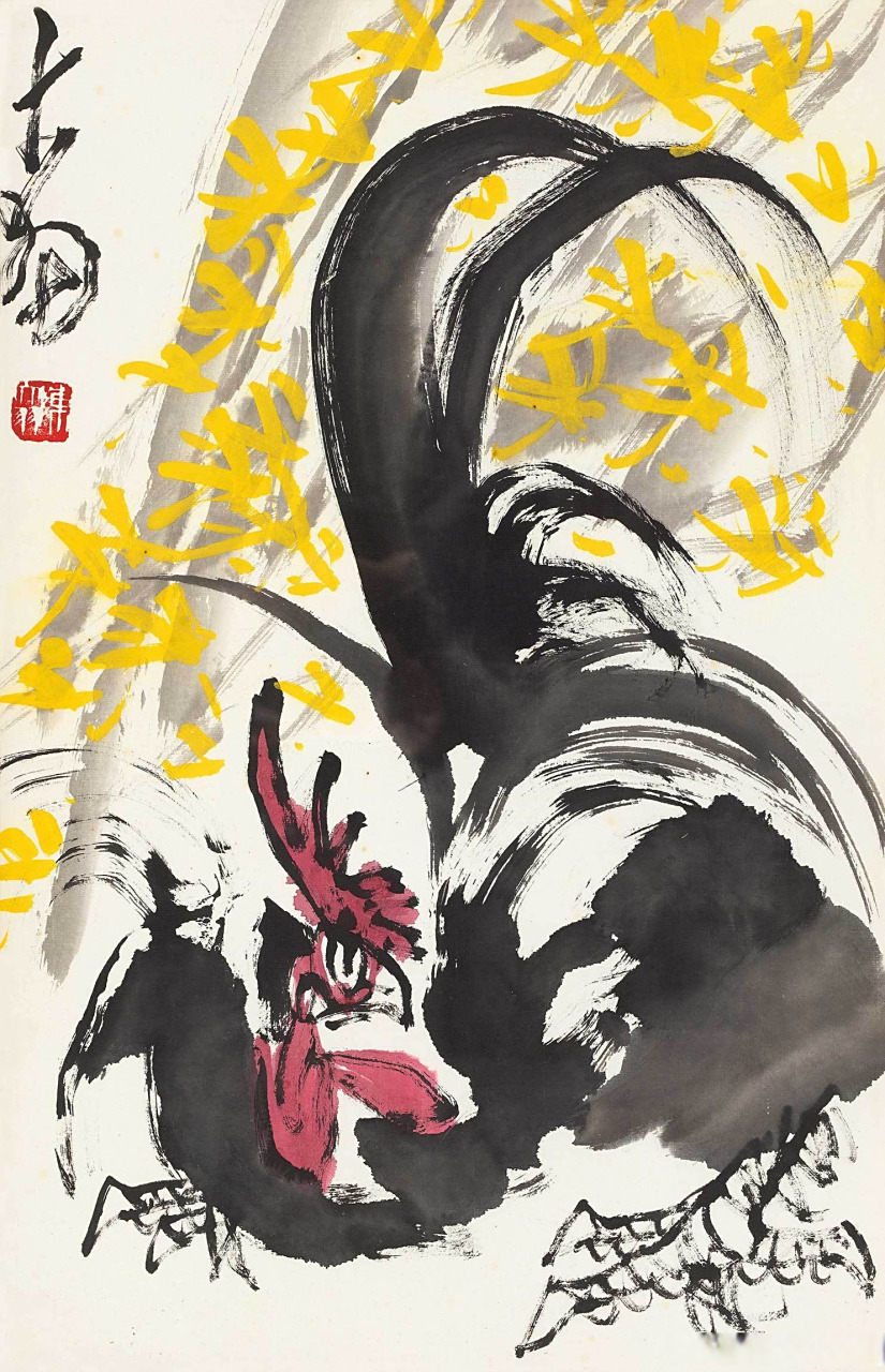 陈大羽笔下的大公鸡