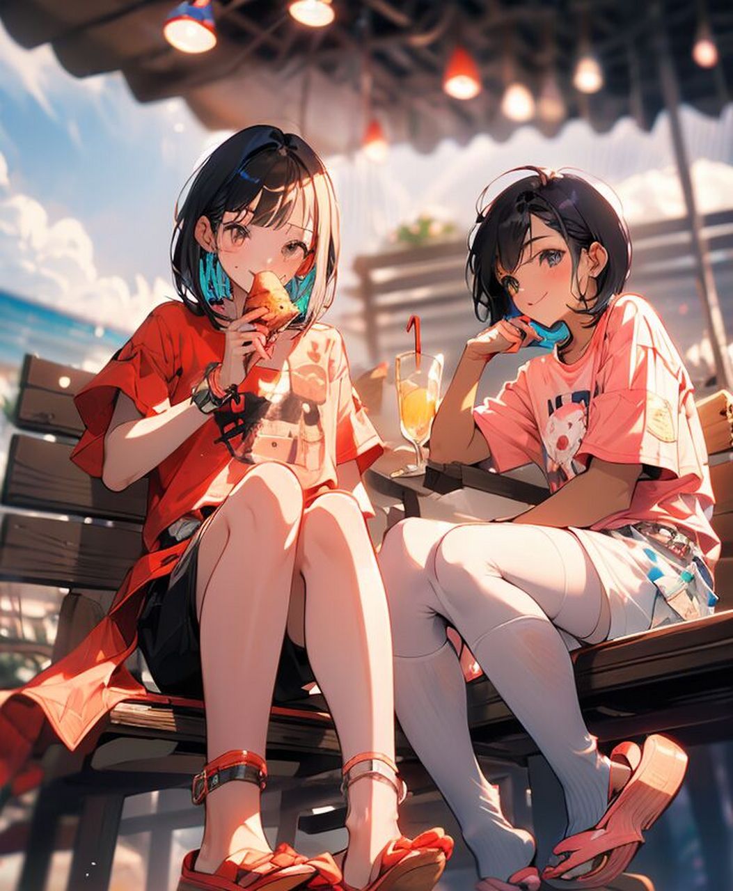 少女 | 英姿飒爽,诗意而浪漫 夏日沙滩,阳光洒落,海浪轻轻拍打着软沙