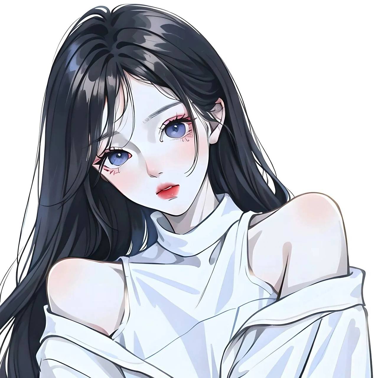 黑长直小姐姐yyds·温柔御姐女生头像              图片由mewxai生成