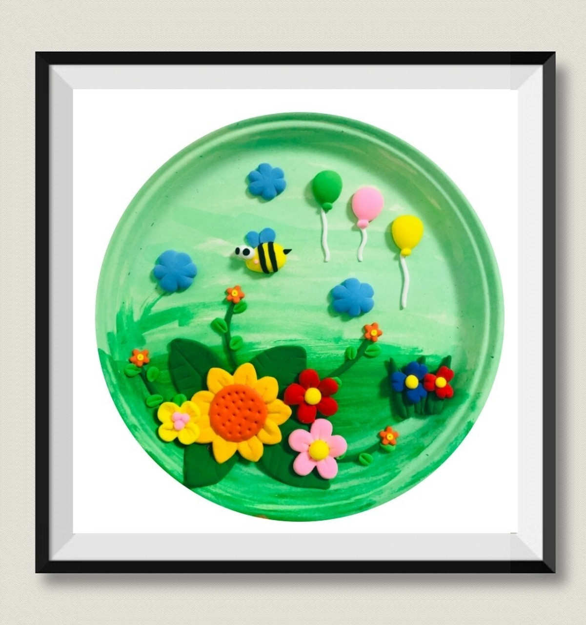 超轻粘土手工 | 盘子贴画样品,儿童创意画 每日一更,持续更新超轻粘土