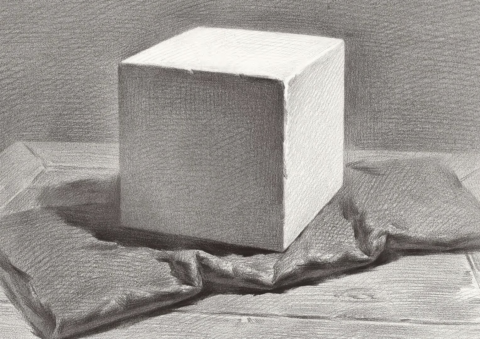 几何体练习:  正方体石膏77衬布