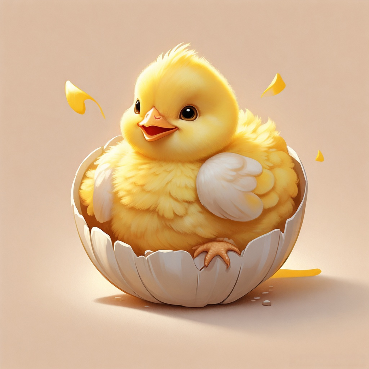 99小鸡初生,破壳而出,真是萌化了我的心91!