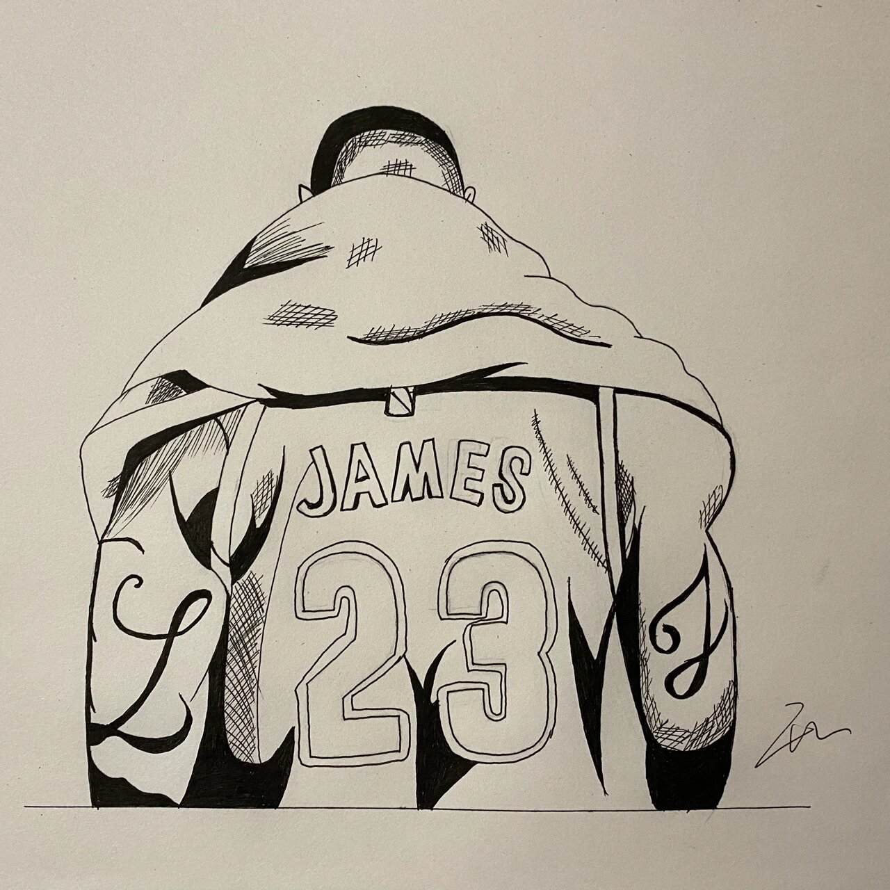 詹姆斯手绘