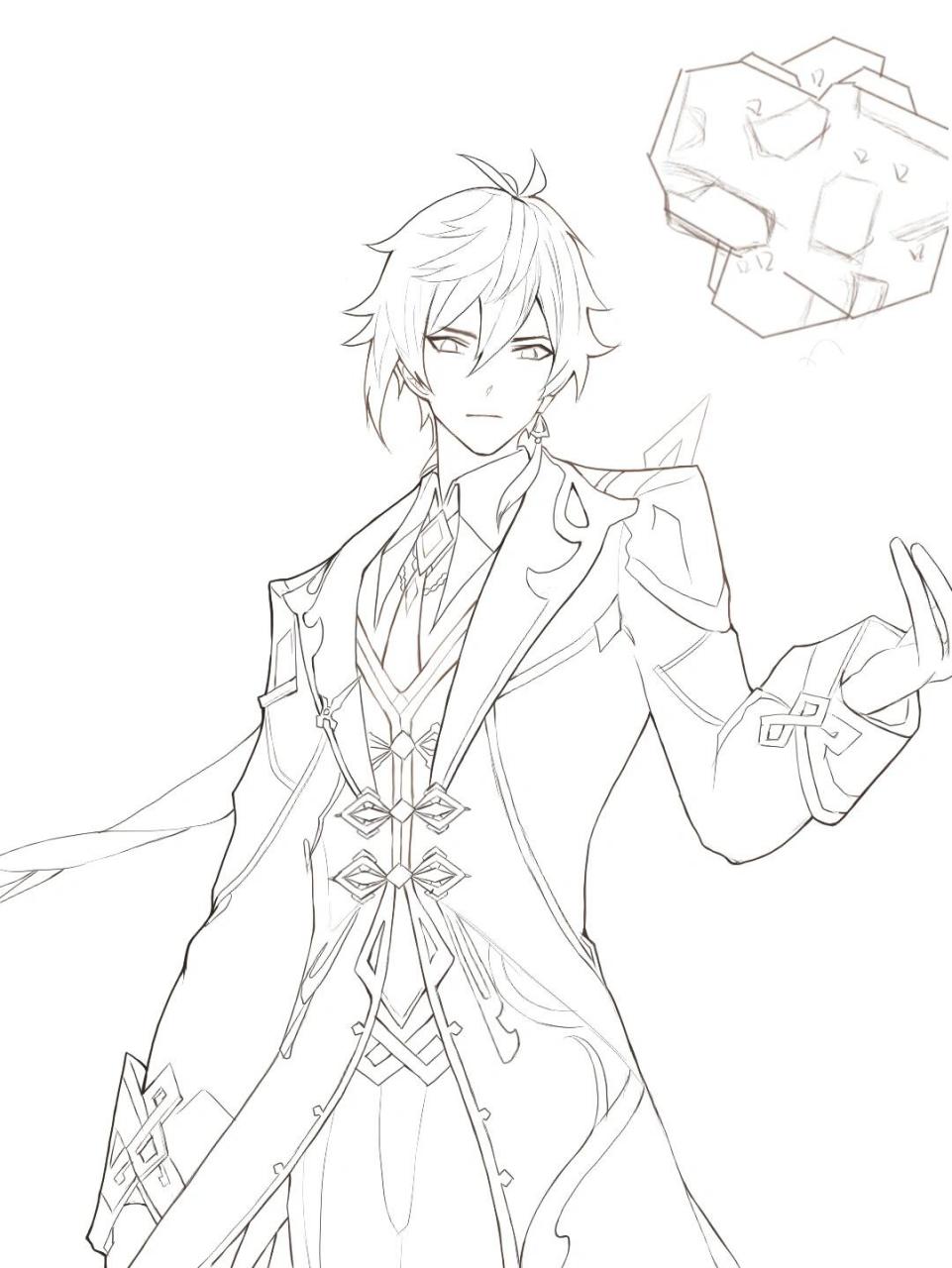 浅画一个钟离吧 原神之我最爱的钟离