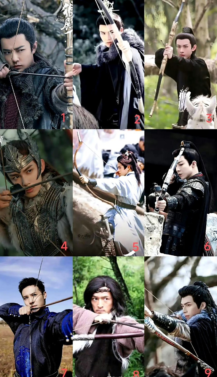 男明星古装射箭造型汇总!大家喜欢哪位!