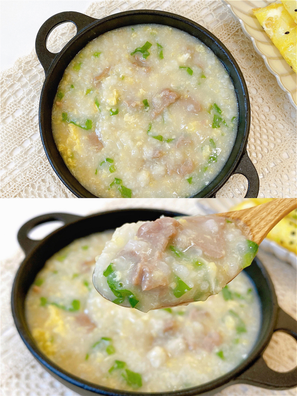 牛肉蛋花粥7815 78 15营养餐【牛肉蛋花粥】 参考月龄:10个月