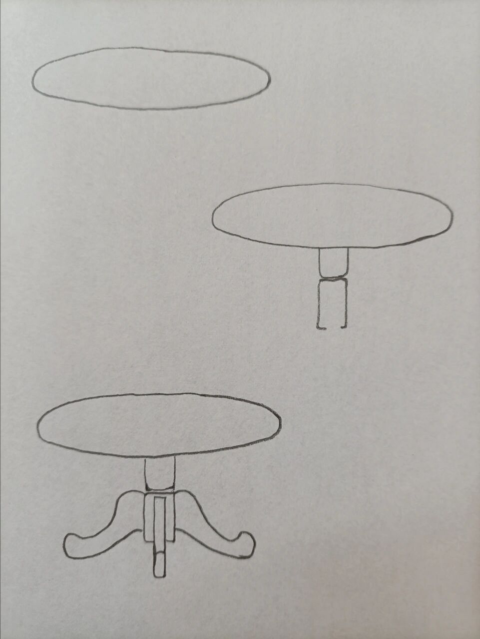 立体桌子画法图片