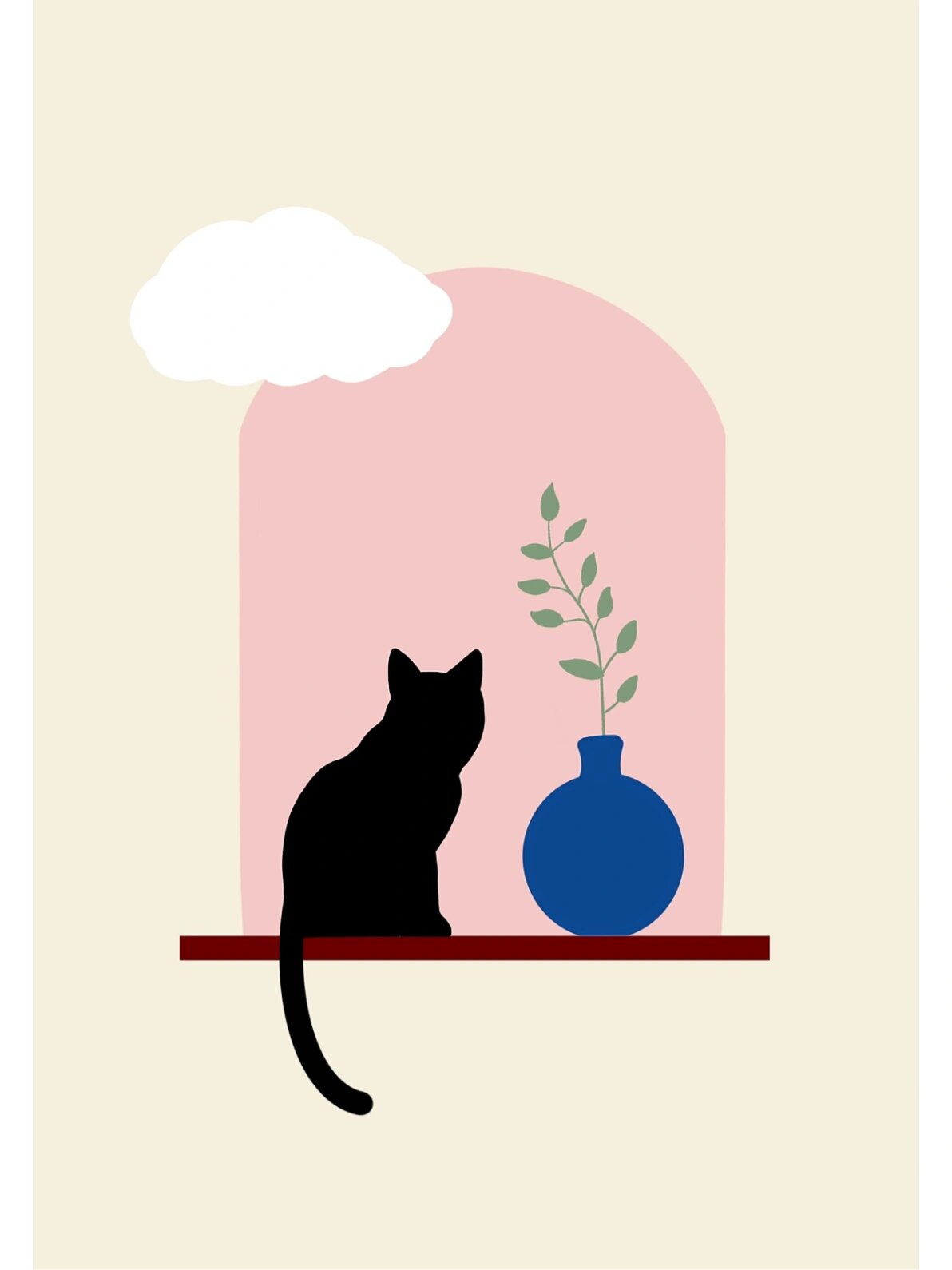 96procreate教程 | 扁平风插画 | 猫咪合集