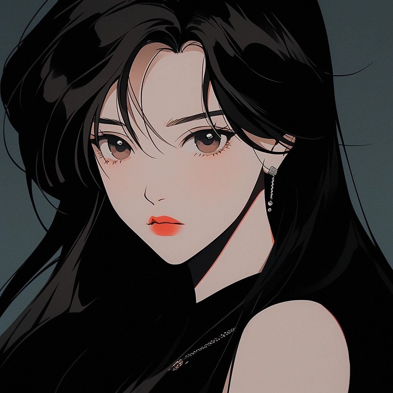 旧漫头像|黑白拽拽酷女孩你爱吗?