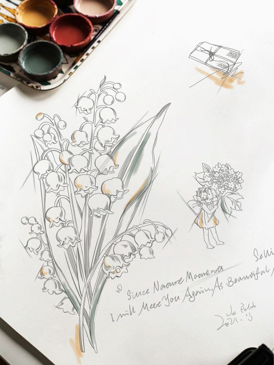 铃兰物语 | 原创花卉系列插画 | 图案设计 "仅仅活着是不够的 还需要