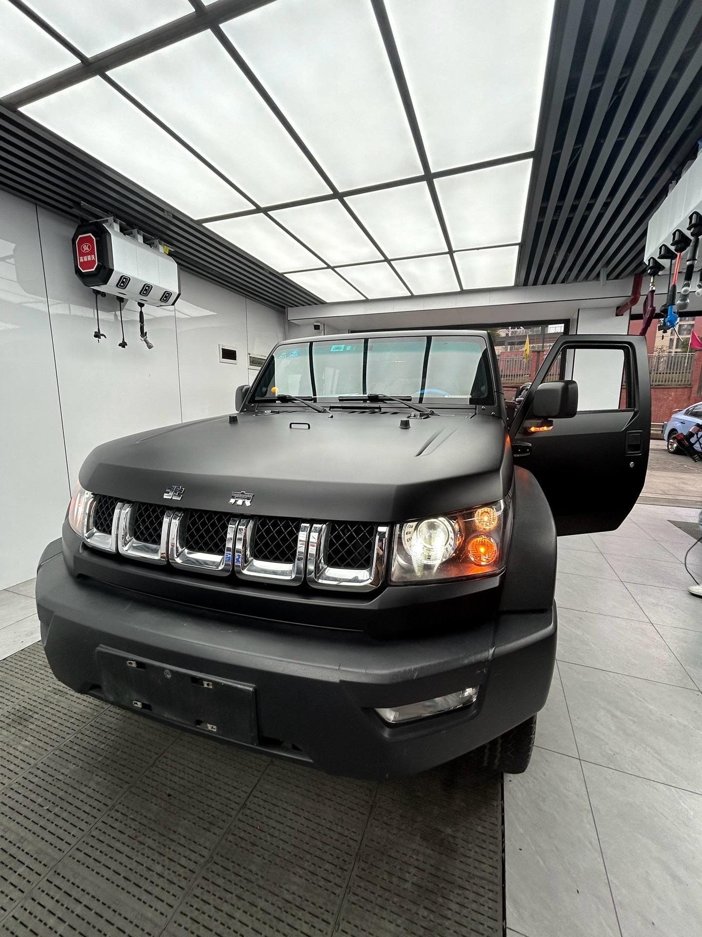 这哑面质感,炸裂你的荷尔蒙 磨砂黑 改色膜 专业汽车贴膜