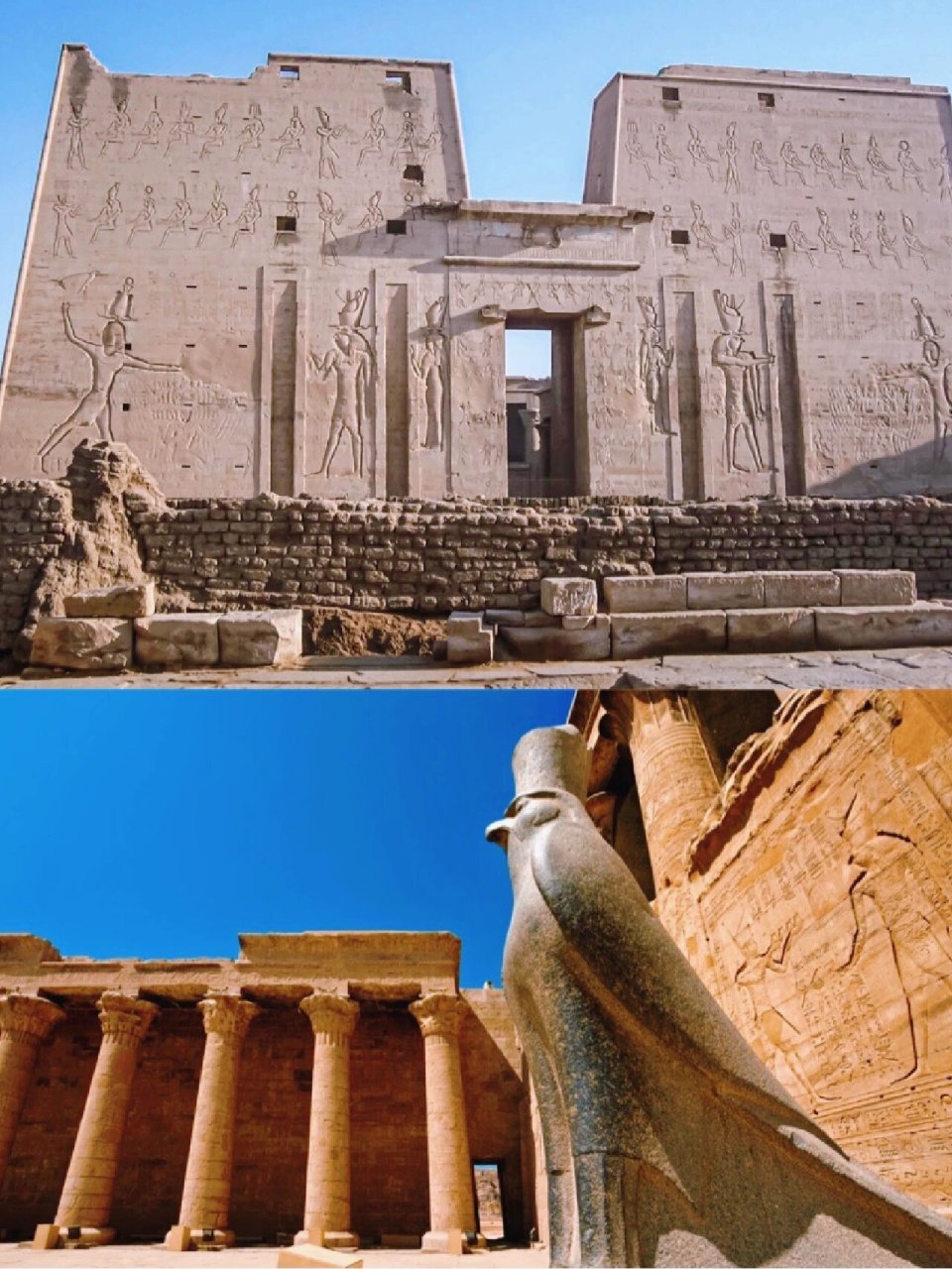 不得不说的古埃及9092神庙09(四) 荷鲁斯的神殿,埃德夫神庙
