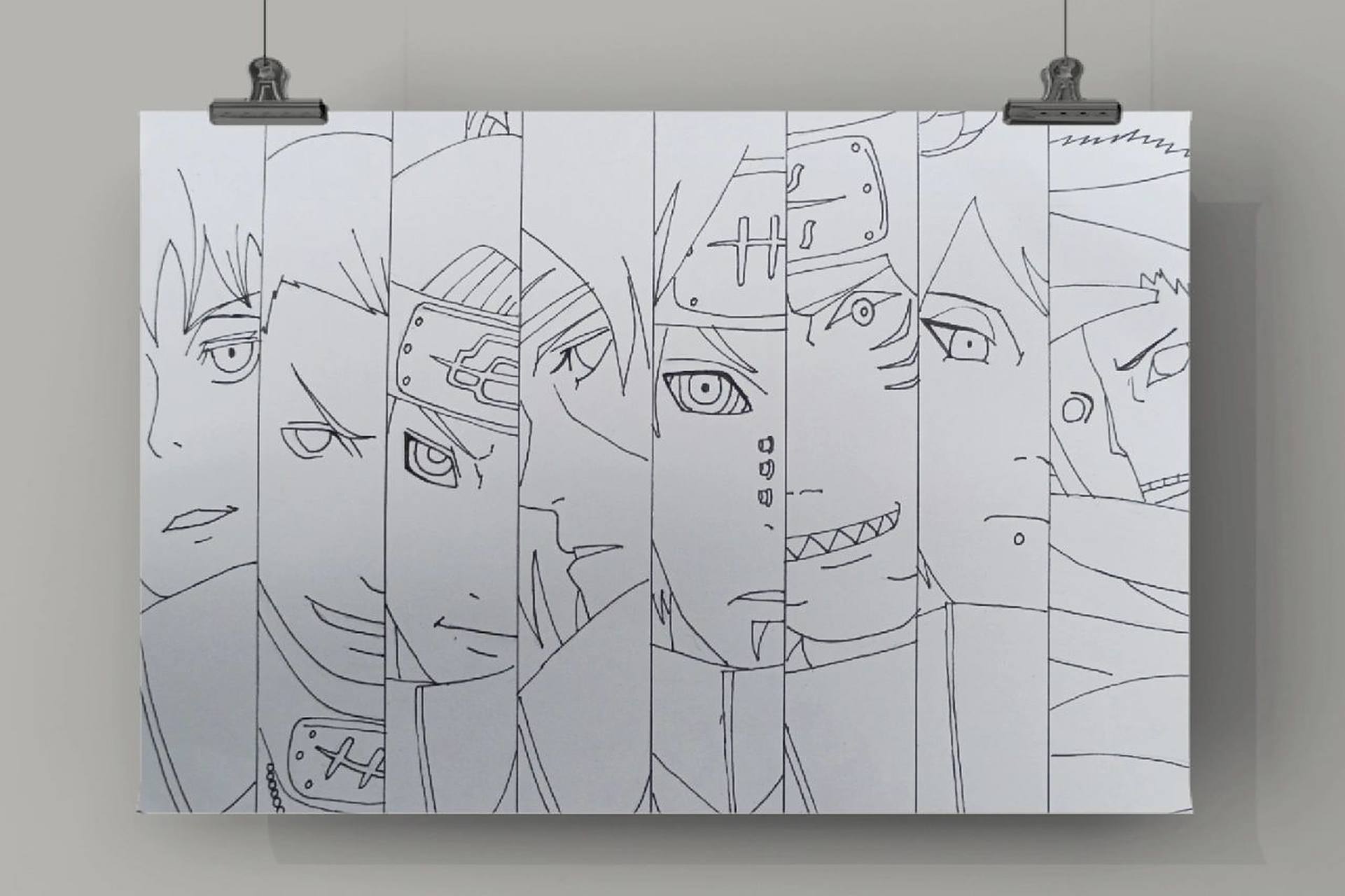 手绘临摹|火影忍者·晓组织·迷人的反派们 临摹: 人物(从左到右):蝎