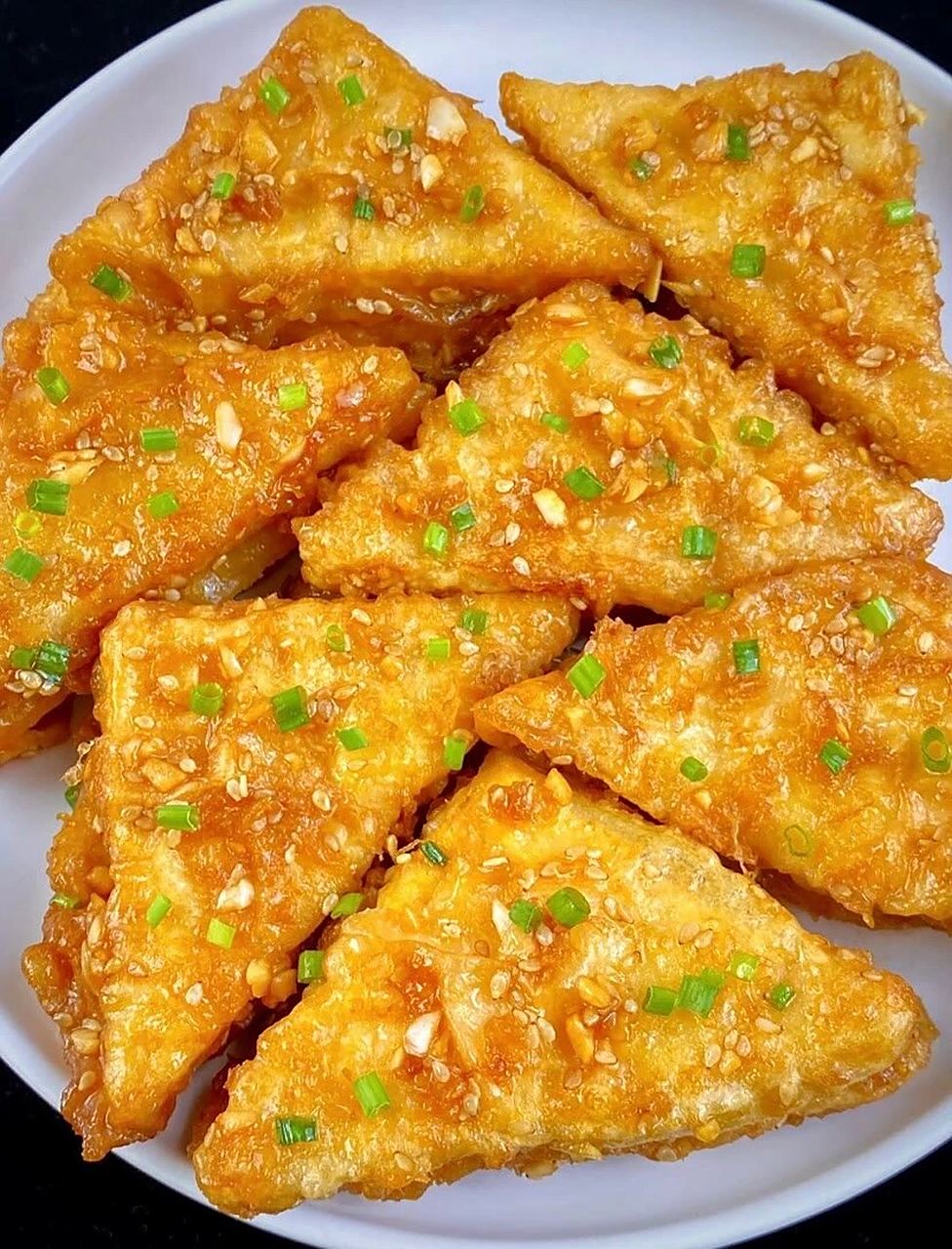 炸三角豆腐 我妈尝了一口,让我原地开店!